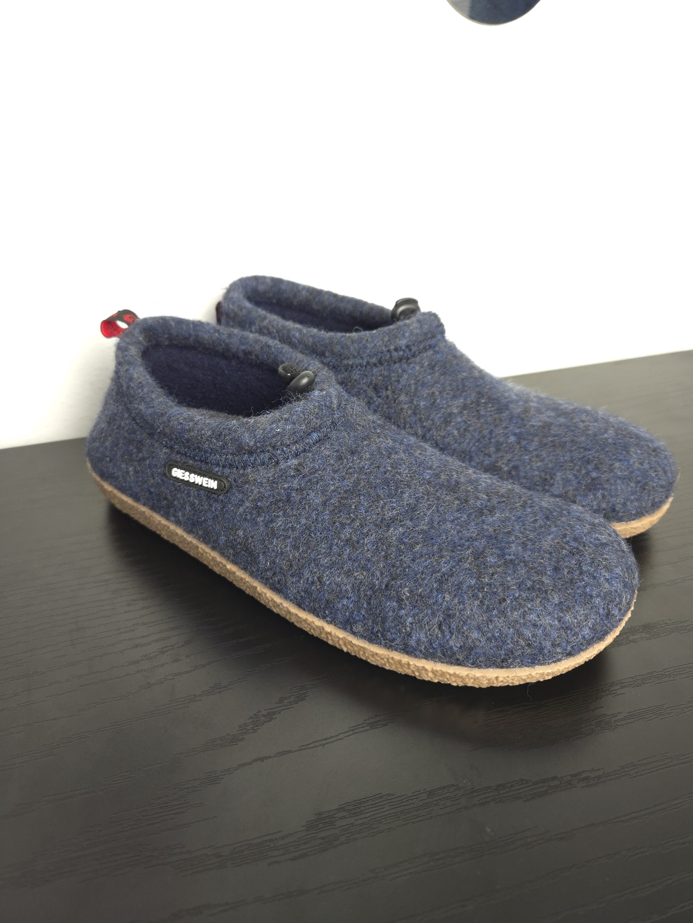 Giesswein Vent Blue Boiled Wool Slipper Clogs Mens 10 Womens 12 EU 43